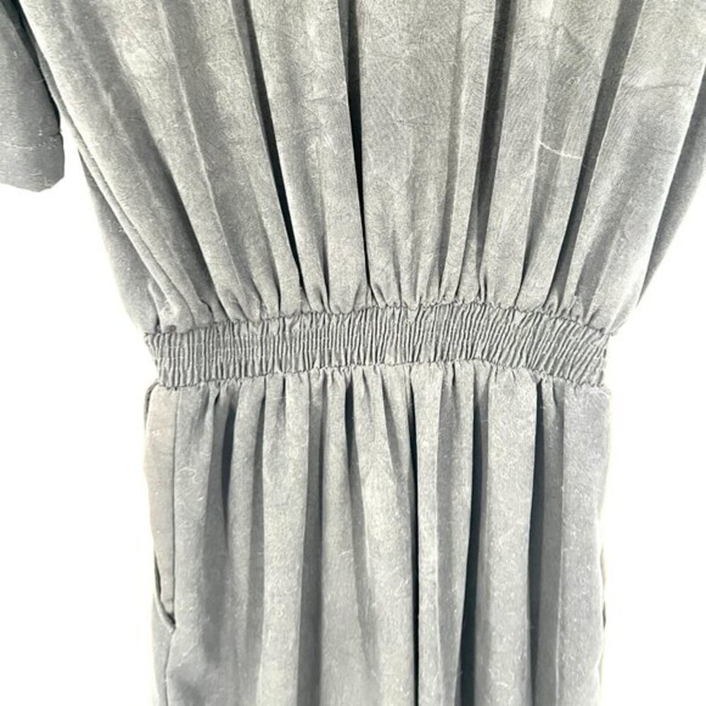 Vintage 90s Saint Germain Paris boiler suit jumpsuit short sleeve black S - Picture 13 of 16